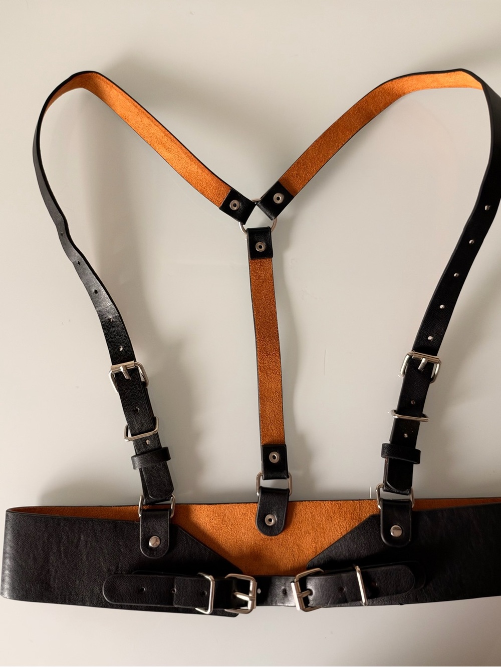 Steampunk Leather Waistband Adjustable Strap
Corset Belt